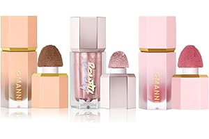 SONGQEE 3PCS Liquid Highlighter Contour Blush Sticks - Langanhaltende Wasserdichte Rouge Makeup, Natürlich Gesichts Konturierungs Stift mit Sponge Tip - Buildable Contouring Bronzer