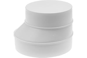 Vent Systems - Adattatore riduttore per tubi da 12,5 cm a 10 cm, per sistemi di ventilazione HVAC, tubo in plastica ABS da 125 a 100 mm