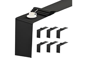 HASJOIN 6 Pack Black Table Runner ,Satin Table Runners, 12x72 Inch Silk Table Runner for Wedding Party Birthday Banquet Table Decoration