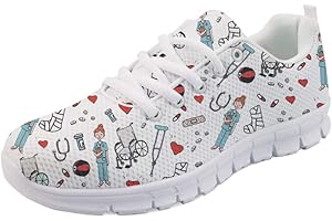 Showudesigns Zapatillas de Running Adulto Zapatos De Trabajo Senderismo Zapatillas de Running para Mujer Deportivas Enfermero EU 36-42 EU