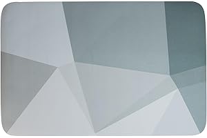 Anevios Alfombra Baño Diatomita 40X60cm Súper Absorbente Alfombras Ducha Alfombrilla de Baño Antideslizantes Alfombrilla de Baño Secado Rápido Absorbente para Bañera, Ducha y Cuarto de Baño, Gris