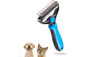 INFINITY INSIGHTS Spazzola per Cani y Gatti Pelo Lungo, Rimuove Volume, Districa, Pettine Taglianodi, Manico Leggero e Antiscivolo y Bifacciale