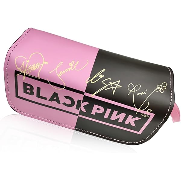 Porte-clés Blackpink Officiel Style K-Pop – Silicone Mignon Noir/Rose, Porte-clés Concert Lisa Jennie Rosé Jisoo, Cadeau Idéal Fan BLINK