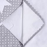 LULANDO Wickelauflage mit 2 abnehmbaren und wasserundurchlässigen Bezügen. 75 x 80 cm oder 75 x 85 cm. Oberstoff 100 % Baumwolle. Passend u.a. für die Kommode IKEA Malm oder Hemnes - 4