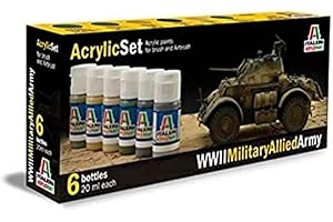 Italeri 510000440 – Acrylique Set WWII Military Allied Army