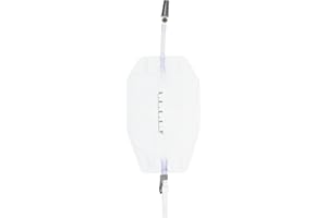 E&E MEDICAL SUPPLIES LTD. 10Pcs Urine Leg Bag 500ml Capacity with Short Tube (5cm) - Lever Tap Valve - Fabric Back – Sterile Drainage Leg Bag - Catheter Leg Bag - Suitable to use with Catheter Bag Straps