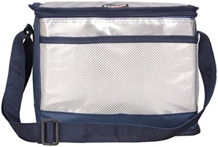 UKGOOD Latest Advanced Double-deck Aluminum Film Large 15L Multifunctional Heat/Cool preservation Insulated Bag Portable Waterproof Travel Lunch Bag Foldable Thermal Picnic Camping Cooler Bag for Adult, Men and Women (Navy Blue)