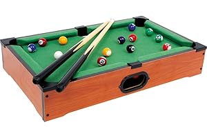 6703 Tavolo da biliardo "Mimi" small foot in legno, gioco del biliardo incl. accessori, giocabile su qualsiasi superficie piana, a partire da 5 anni