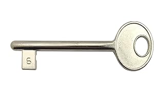 AGB - GAMOBIFER Chiave per SOLO Serrature a Incasso AGB. (CIFRATURA N. 6, Nichelato)