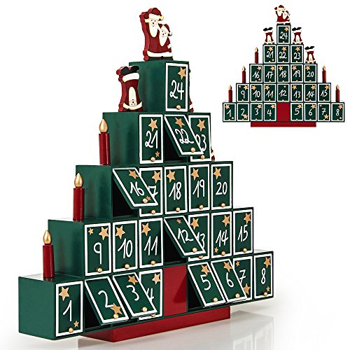 Preisvergleich Produktbild Großer Holz Adventskalender