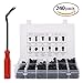 Produktbild RSPrime 240 PCS Universal Klammern Befestigung Clips Auto Türverkleidung Verkleidung Set Stoßstangen Werkzeug Nietbolzen Befestigungsclips Stücke Nylon Schwarz mit Lösewerkzeug