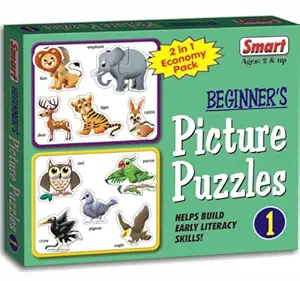 Smart Beginners Picture Puzzles - 1 (Multi-Color, 5 Pieces)