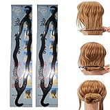 GalexiaR(TM) 2 Pack Magic Hair Braiders Donut Maker Twist Clip Super Saver Combo Plastic Bun Stick (Black) RS.149 (61.00% Off) - Amazon