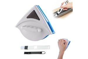 DWZAIN Magnetic Window Cleaner,Window Cleaning Equipment for 3-8MM single Layer Windows,Magnetic Window Cleaning Kit come with Window Gap Brush