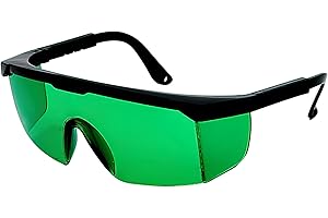 Rumgug Gafas de Protección para Depilación HPL/IPL, Gafas De Seguridad Láser Gafas Antideslumbrantes Ocular Anti UV Para Operadores De Belleza Y Técnicos Médicos Láser Protección UV, Unisex