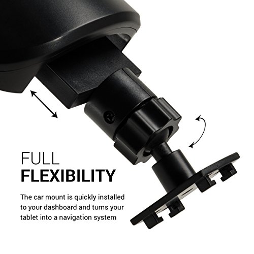 kwmobile KFZ Halterung für Tablet PC – PKW Auto Halter Armaturenbrett in Schwarz – z.B. geeignet für Apple, Samsung, Lenovo, Asus, Huawei, Amazon, Acer, Microsoft, Sony, LG - 6