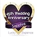 Lucky Sixpence Coin Sapphire 45th Wedding Anniversary Gift, great present idea
