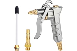 Sukudon Air Blow Gun-Air Compressor Tools， with 1/4" NPT and 1/4" BSP German Air Compressor Accessories， High-Pressure Pistol-Grip Connector Pneumatic Air Tools for Compressor