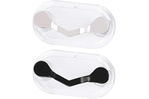 Zwenjuan Porta Occhiali Magnetico,2 PCS Acciaio Inox Portaocchiali Magnetico Occhiali Clip Forte Supporto Magnetico per Cuffie Porta Targhetta per Il Nome,Porta Carta D'identità per Occhiali e Badge
