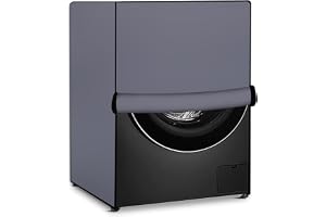 Stylista Waterproof Front Load Washing Machine Cover Compatible for LG 8 kg & 9 Kg Grey