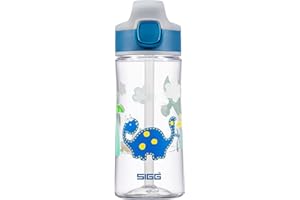 ‎SIGG Sigg - Tritan Trinkflasche Kinder - Miracle - Mit Trinkhalm - Auslaufsicher - Federleicht - BPA-frei - aus kratzresistentem Tritan - Schule & Sport - 0,35L / 0,45L