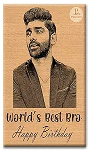 PANKATI Wooden Happy Birthday Unique Personalized Gift (5 X 4 Inch)