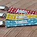Dummy Clip - 3 Pack - Ziggy Baby 2-Sided Pacifier ClipDesign, Pacifier Holder - Best Dummy Holder for Girls & for Boys, Dummy Clip, Soothie Pacifiers, Pacifers, Baby Bibs - Perfect Baby Shower Gift