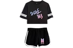 Maisley SaveMe T-Shirt & Kurze Hose Sport Set Bangtan Boys World Tour Love Yourself Suga Jimin Jin Jung Jook J-Hope Rap-Monster V Shorts & Top Sets