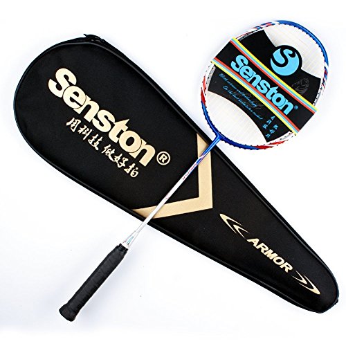 Senston Raquette de Badminton Graphite de Haute qualité Badminton Raquette - Incluant 1 Sac de Badminton/1 Raquette de Badminton