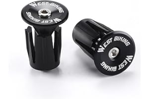 Ceeyoll 2 Pièces Bouchons De Guidon, Embout De Guidon Moto, Embout De Guidon De Vélo, Bouchons D'Extrémité De Guidon De Vélo, Convient à La Plupart Des Vélos, Vtt, Vélos De Route