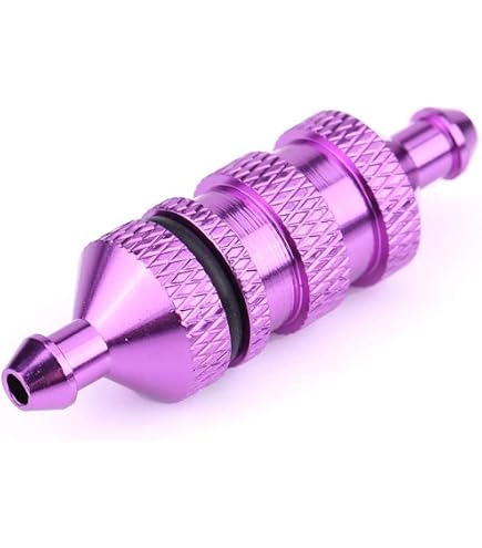 Filtre à Carburant RC En Alliage Aluminium - Pour Voitures Modèles 1:8 Et 1:10 - Violet