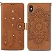 Produktbild Handy hülle Tasche Leder Flip Case Brieftasche Etui Schutzhülle für Apple iPhone X XS iPhone XR iPhone XS MAX hülle,8 Farben (iPhone XS Max6,5“, Braun)