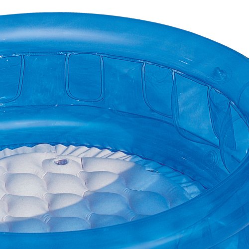 Bestway Planschbecken Schwimmbecken Becken Kinder Baby Pool Fußbad mit 3 Luftkammern und gepolsterten Boden in blau 64x 25cm
