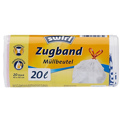 Swirl 20 l Zugband Müllbeutel, 20 Stück