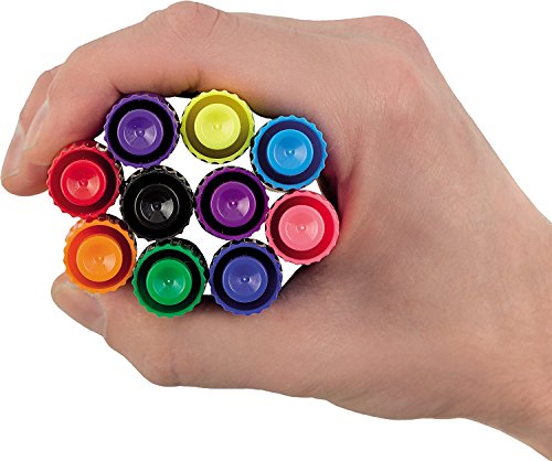 Idena 60035 Textilmarker für helle Stoffe, 10 Farben (2 Packungen) - 3