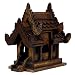 Produktbild Oriental Galerie Geisterhaus aus Holz Geisterhäuschen Schnitzerei San Phra Phum Schrein Naturgeister Feng Shui Thailand Braun Asien ca. 26 cm hoch