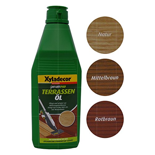 Xyladecor PowerPad Terassen-Öl rotbraun (kastanie) 1 Liter