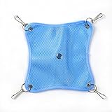 Lalang Kleine Haustiere Plüschmatte Hängematte für Mäuse/Hamstermatte (Blau)