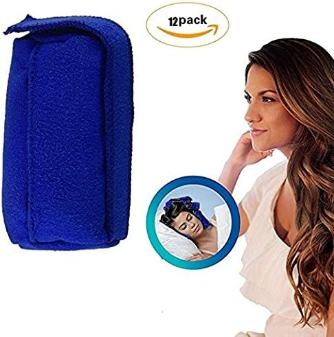 12Pcs Sleeping Hair Curler Set Nighttime Hair Rollers Heat-Free Rollers Hair Care (Small)