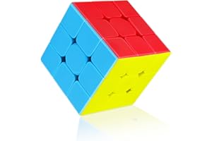 NVIYAM Speed Cube, Cubo Magico Solido Durevole & Tornitura Regolare Original 3x3 Magic Cube - Puzzle 3D Cubo Magico per Adulti e Ragazzi (Senza adesivo 3X3)