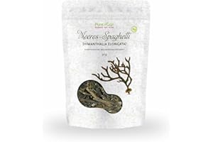 ‎PURERAW Meeresspaghetti Algen-Nudeln Bio Atlantik Premiumqualität (Glutenfrei Roh Vegan Paleo) Algennudeln Mild-Würziger Riementang Braunalge - Organic Raw Sea Spaghetti Dried Seaweed Noodles | PureRaw 30g