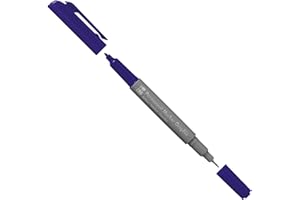 Marabu 01470003055 - Rotulador permanente Graphix en azul ultramarino oscuro, con doble punta de 1-2 mm y 0,5 mm, colores brillantes, secado rápido, tinta a base de alcohol, bajo olor e impermeable