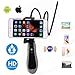 Produktbild KOBWA [Neuesten Version ]WIFI Handheld Endoskop,Wireless IP67 Wasserdichte Boreskope Kamera mit 1,3Megapixel HD 720P 6 Verstellbaren LEDs Inspectionkamera für Android und IOS Smartphone, IPhone, Samsung PC(Schwarz ,1M)