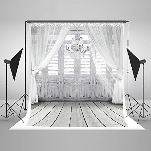 Kate 5×6.5Ft Photography Backdrop for Photographer White Curtain Wedding Cotton Cloth Background Photo Prop Studio Backdrops