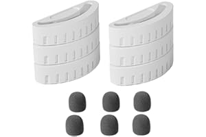 Jeu de Filtres Magnétiques de Rechange pour Fontaine à Eau Amicura A3 (6 Filtres, 6 Éponges) - Système de Filtration Longue Durée