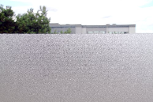 Tamia-Home Statische Fensterfolie 90% UV-Sonnenschutz Selbsthaftende Sichtschutzfolie Glasdekor “Milchglas” S001 90*150cm - 2