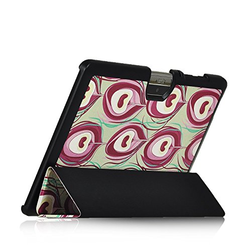 Acer Iconia One 10 B3-A30 Hülle, IVSO Ultra Schlank Superleicht Ständer Slim Leder zubehör Schutzhülle für Acer Iconia One 10 (B3-A30) 25,7 cm (10,1 Zoll HD) Tablet-PC perfekt geeignet (Für Acer Iconia One 10 (B3-A30), Muster-7) - 6