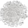 R H LIFESTYLE Crushed Glass/Fire Pits for Resin Art High Luster Fire Glass Used Specially for Resin Art/Geode Art Fire Pit Crafts (White 12mm, 400G)