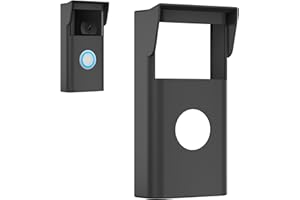 HONECUMI Silicone Skin Cover Compatible with Ring Video Doorbell 2nd Gen (2020 Release) Outdoor Doorbell Protector with Sun Visor Waterproof & UV Resistant Dustproof Silicone Case for Ring Smart Home Security