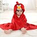Brandonn Soft Cotton Angry Bird Bathrobe Cum Bath Gown For Babies(Red) RS.329.00